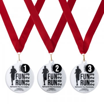 Plexi Medal with UV Print - dimensions: 80x90mm - MGR100