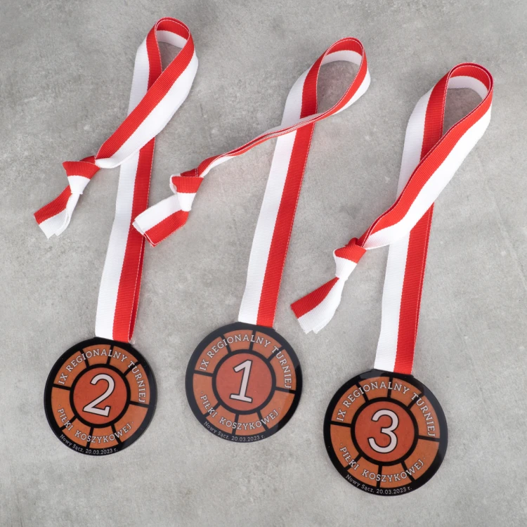 Plexi Medal with UV Print - dimensions: 70x73mm - MGR0102