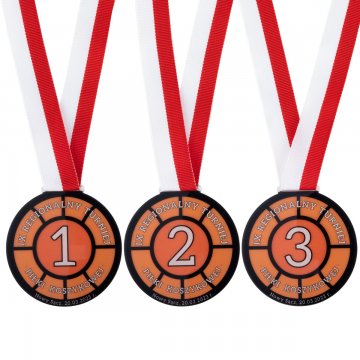 Plexi Medal with UV Print - dimensions: 70x73mm - MGR0102