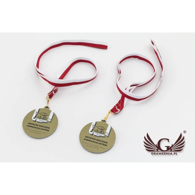 Metal Medals for Graduates - UV Digital Print - 50mm Diameter - MGR080