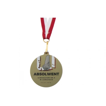 Metal Medals for Graduates - UV Digital Print - 50mm Diameter - MGR080