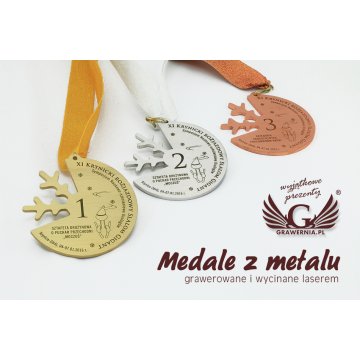 Metal Medals in Three Colors (Brass, Steel, Copper) - Dimensions 81.5x77.5mm - MGR092