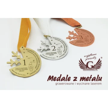 Metal Medals in Three Colors (Brass, Steel, Copper) - Dimensions 81.5x77.5mm - MGR092