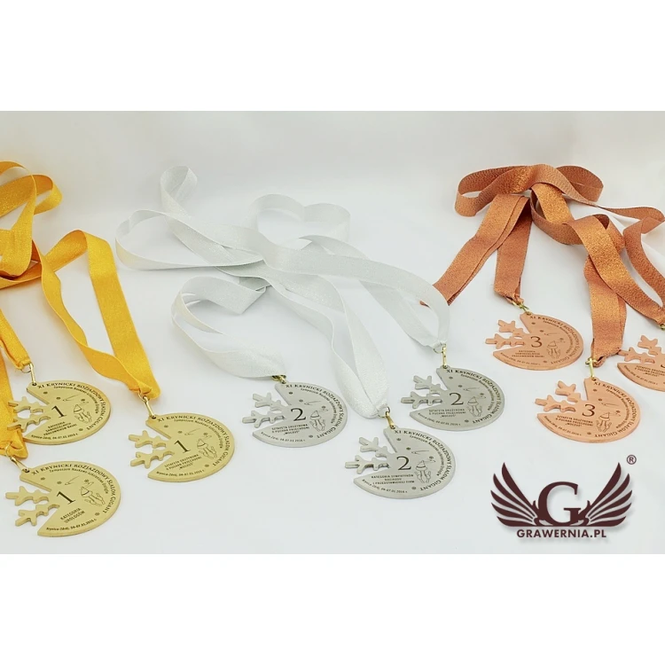 Metal Medals in Three Colors (Brass, Steel, Copper) - Dimensions 81.5x77.5mm - MGR092