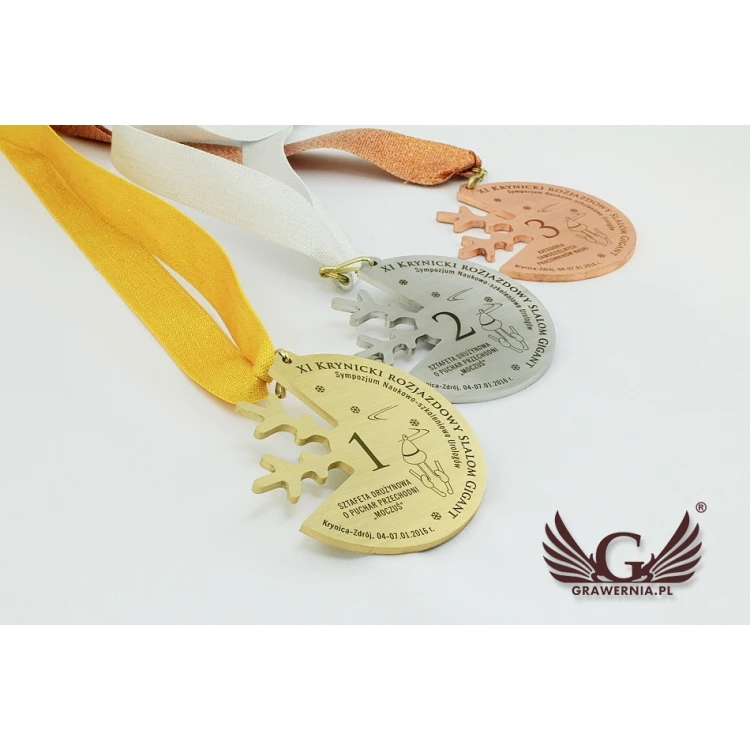 Metal Medals in Three Colors (Brass, Steel, Copper) - Dimensions 81.5x77.5mm - MGR092