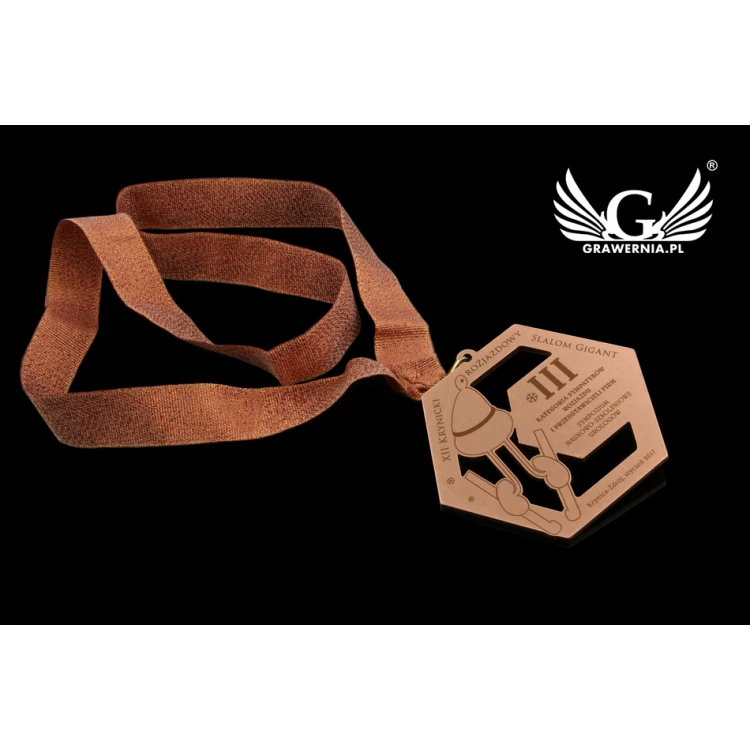 Metal Medals in Three Colors (Brass, Steel, Copper) - Dimensions 90x83mm - MGR093
