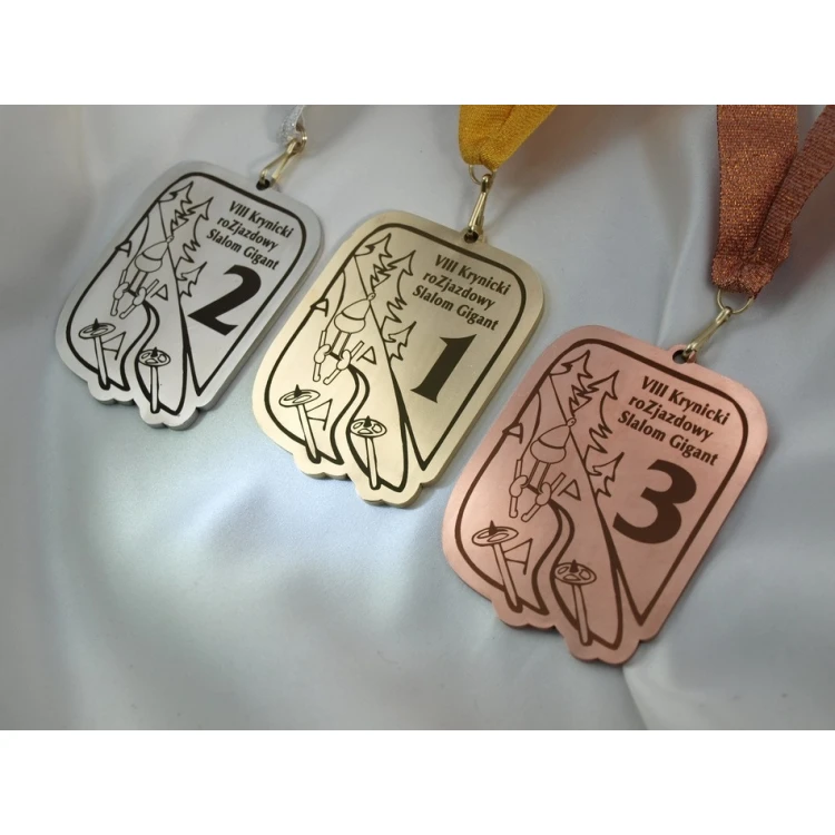 Metal Medals in Three Colors (Brass, Steel, Copper) - Dimensions 89x67mm - MGR090