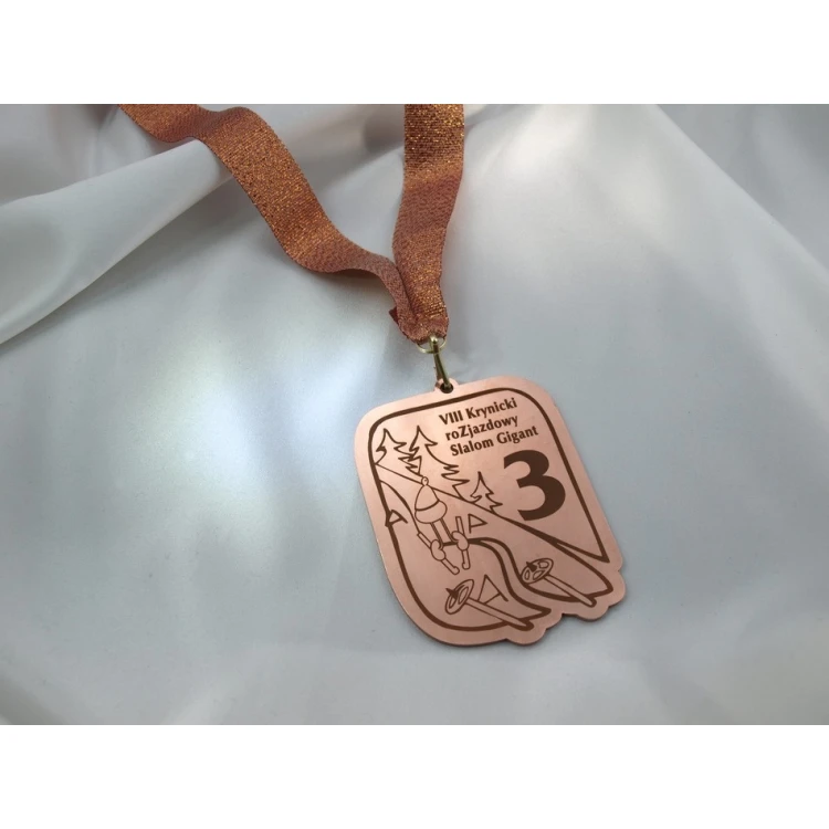 Metal Medals in Three Colors (Brass, Steel, Copper) - Dimensions 89x67mm - MGR090