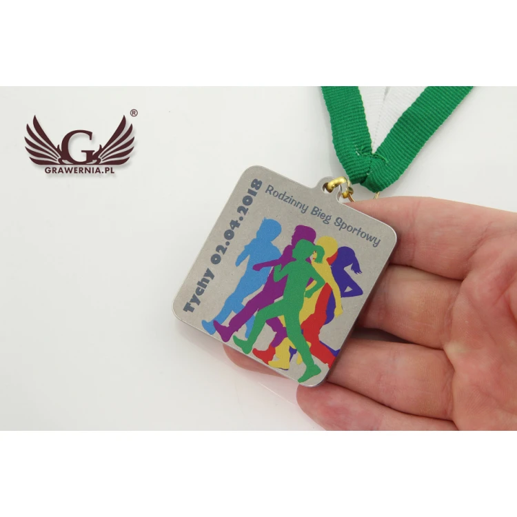 Metal Medals with Custom Graphics - UV Digital Print - Dimensions 50x50mm - MGR018