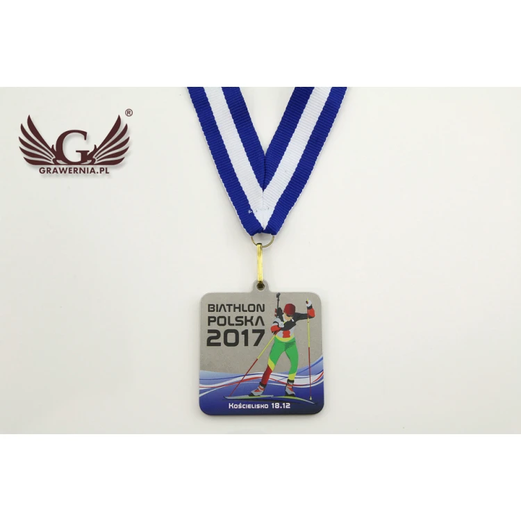 Metal Medals with Custom Graphics - UV Digital Print - Dimensions 50x50mm - MGR019