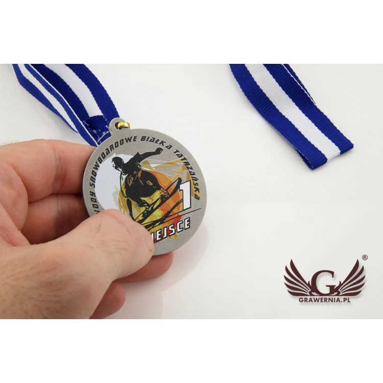 Metal Medals with Custom Graphics - UV Digital Print - 50mm Diameter - MGR021
