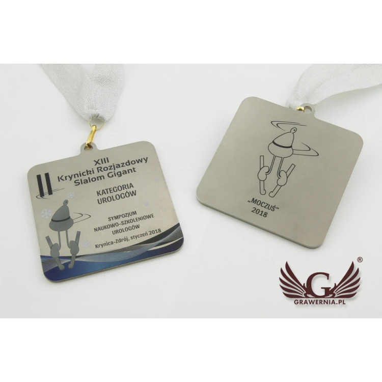 Metal Medals with Custom Graphics - UV Digital Print - Size: 80x80mm - MGR022