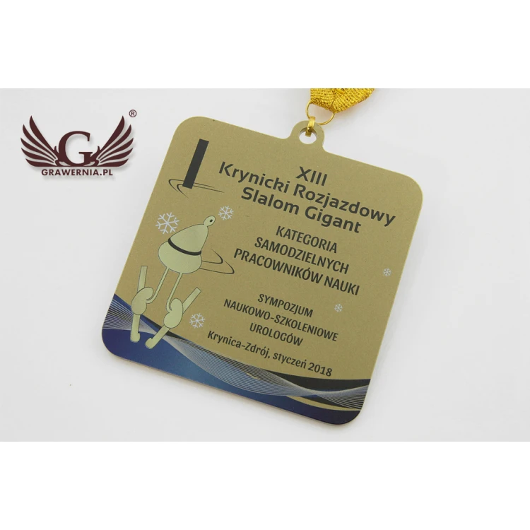 Metal Medals with Custom Graphics - UV Digital Print - Size: 80x80mm - MGR022