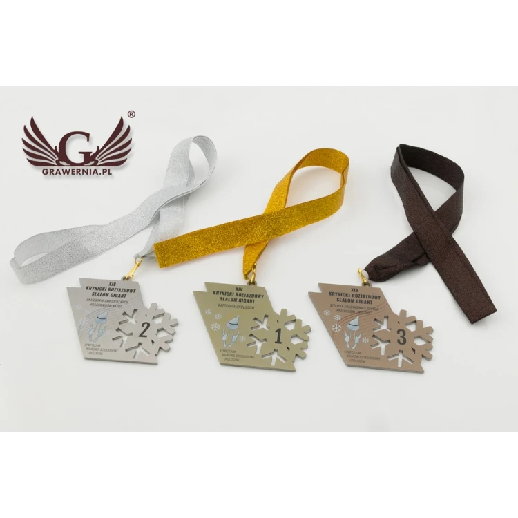 Metal Medals with Custom Graphics - UV Digital Print - Size: 100x44mm - MGR073