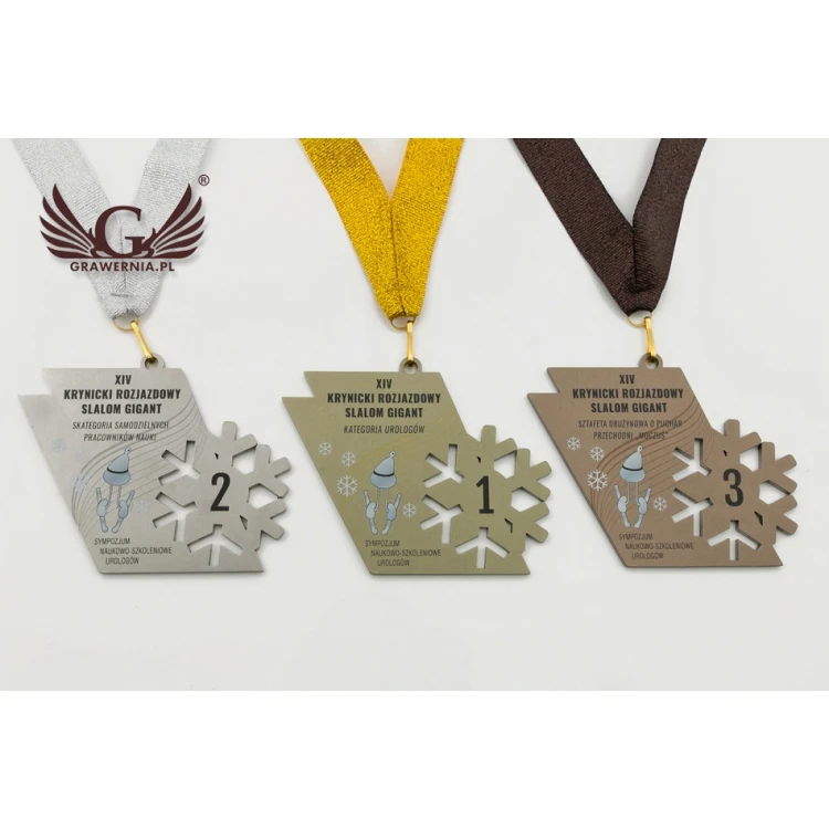 Metal Medals with Custom Graphics - UV Digital Print - Size: 100x44mm - MGR073