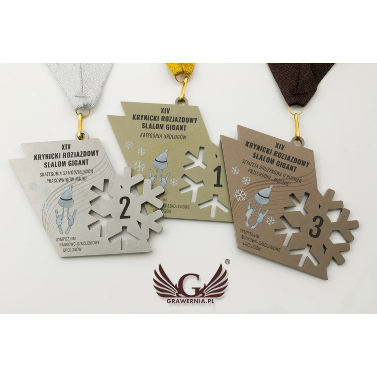 Metal Medals with Custom Graphics - UV Digital Print - Size: 100x44mm - MGR073