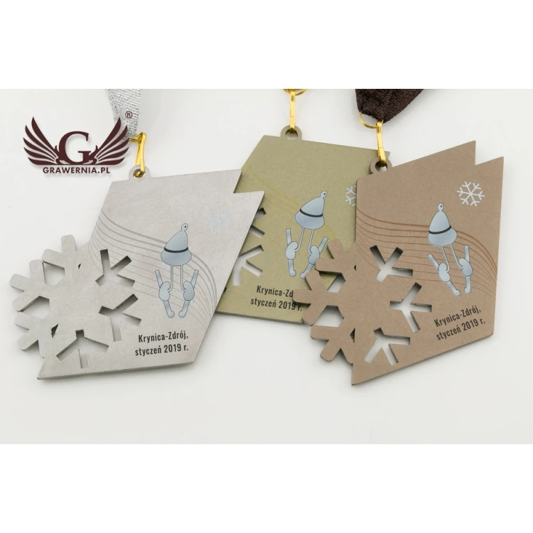 Metal Medals with Custom Graphics - UV Digital Print - Size: 100x44mm - MGR073