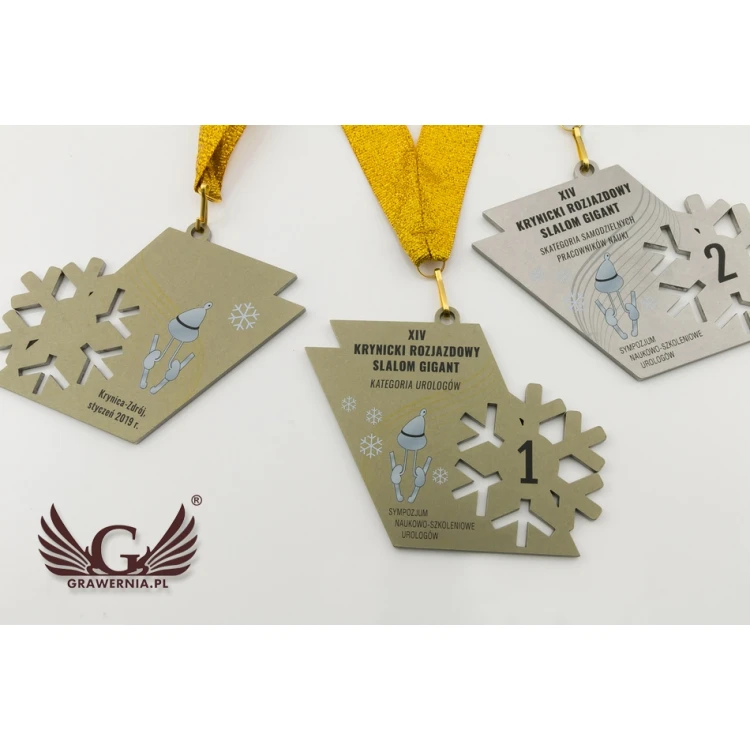 Metal Medals with Custom Graphics - UV Digital Print - Size: 100x44mm - MGR073
