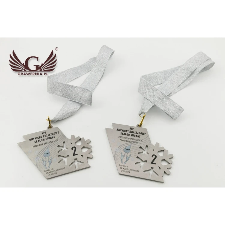 Metal Medals with Custom Graphics - UV Digital Print - Size: 100x44mm - MGR073