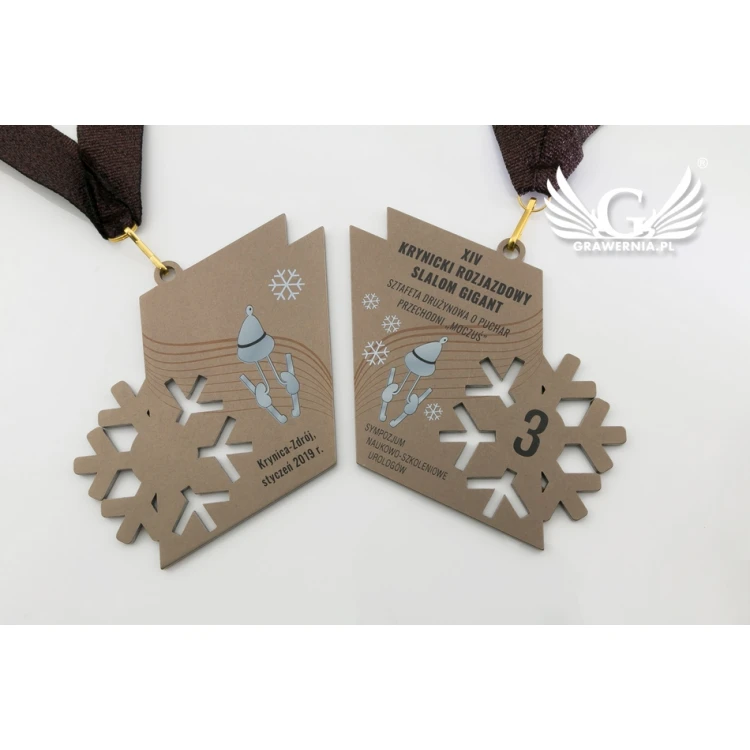 Metal Medals with Custom Graphics - UV Digital Print - Size: 100x44mm - MGR073