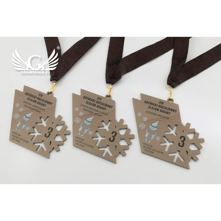 Metal Medals with Custom Graphics - UV Digital Print - Size: 100x44mm - MGR073