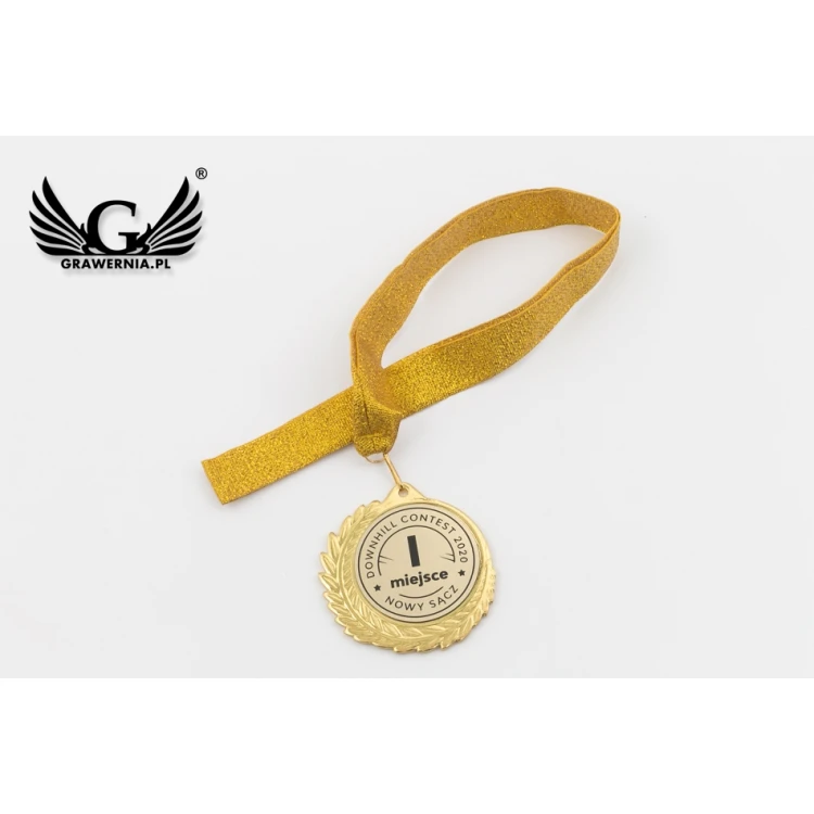 Metal Medal with Engraved Emblem - Diameter 70mm - MMC7010