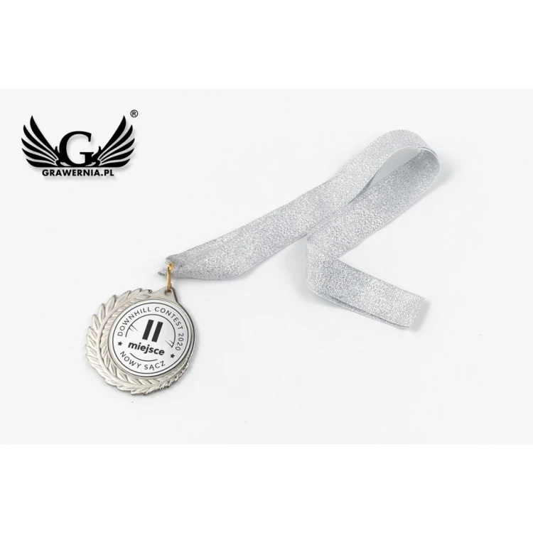 Metal Medal with Engraved Emblem - Diameter 70mm - MMC7010