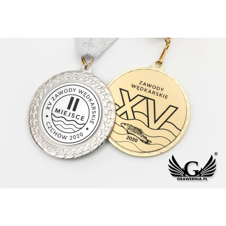 Metal Medals with Engraved Emblem - Diameter 70mm - MMC2072