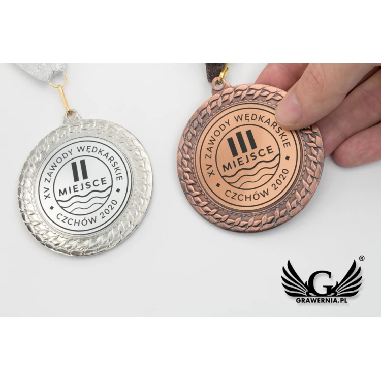 Metal Medals with Engraved Emblem - Diameter 70mm - MMC2072