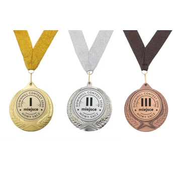 Metal Medals with Engraved Emblem - Diameter 70mm - MMC1170