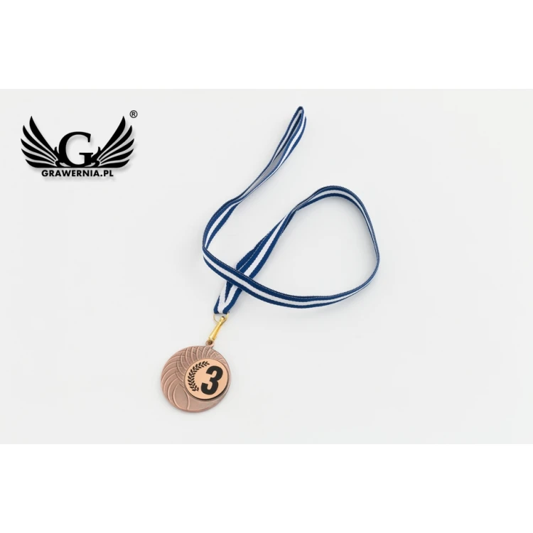 Metal Medals with Engraved Emblem - Diameter 40mm - MMC1040