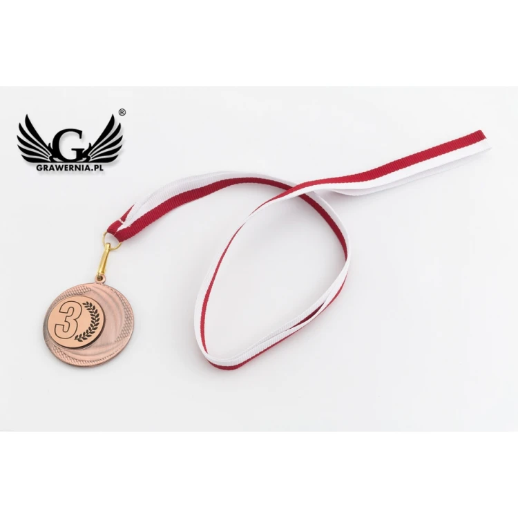 Metal Medals with Engraved Emblem - Diameter 40mm - MMC9040