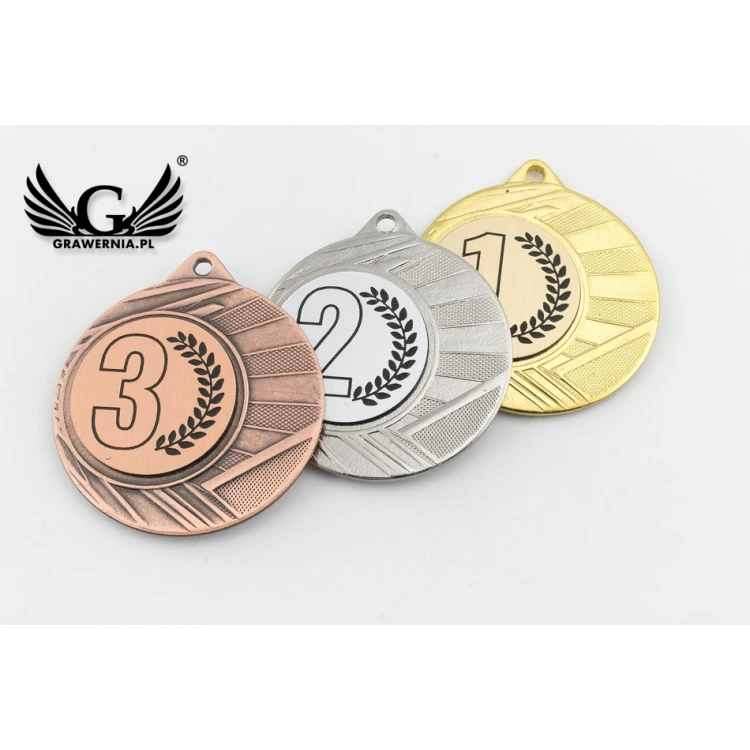 Metal Medals with Engraved Emblem - Diameter 40mm - ME0040
