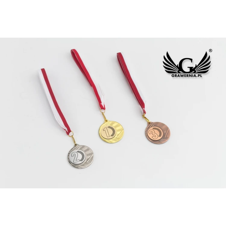 Metal Medals with Engraved Emblem - Diameter 40mm - ME0040