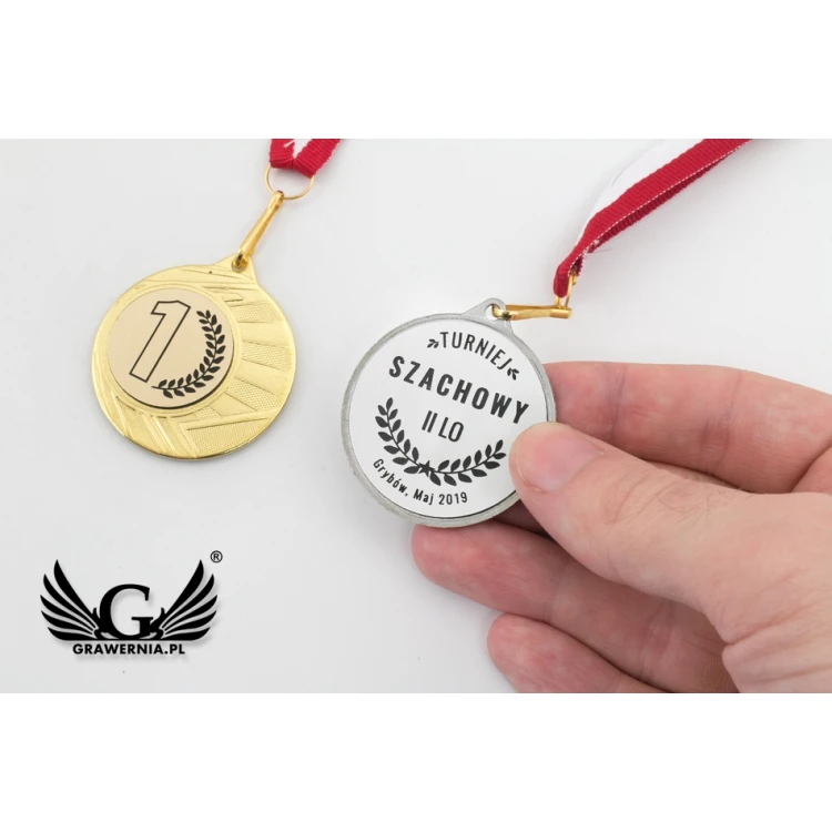 Metal Medals with Engraved Emblem - Diameter 40mm - ME0040