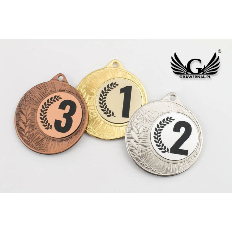 Metal Medals with Engraved Emblem - Diameter 40mm - ME0240