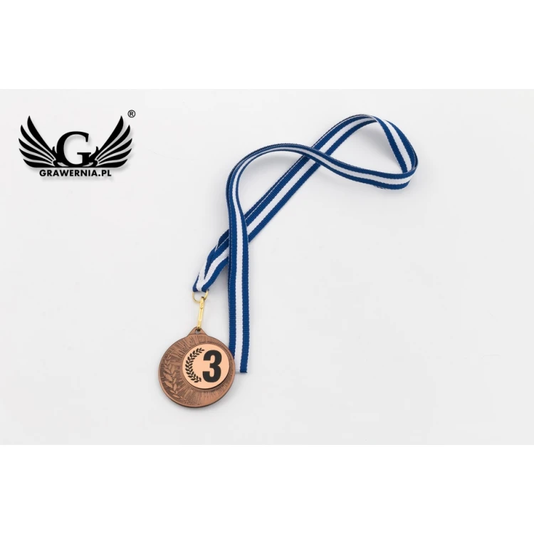 Metal Medals with Engraved Emblem - Diameter 40mm - ME0240