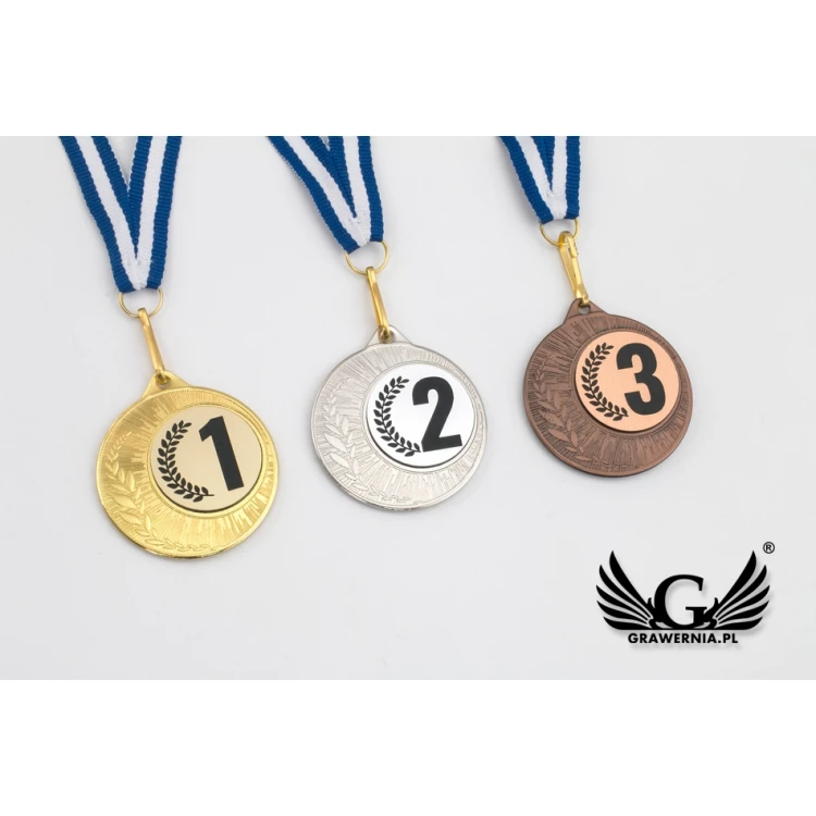 Metal Medals with Engraved Emblem - Diameter 40mm - ME0240