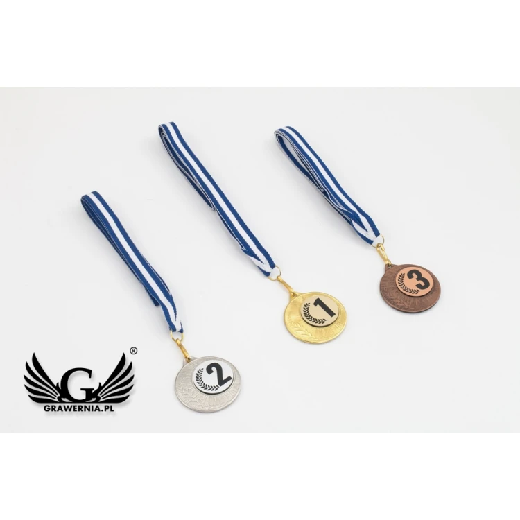 Metal Medals with Engraved Emblem - Diameter 40mm - ME0240