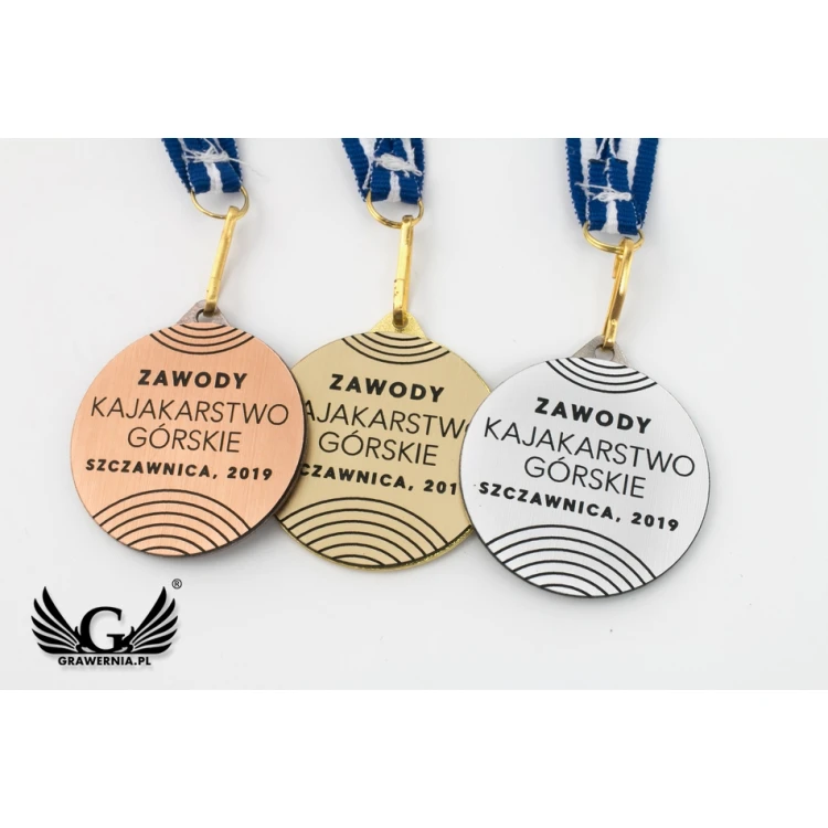 Metal Medals with Engraved Emblem - Diameter 40mm - ME0140