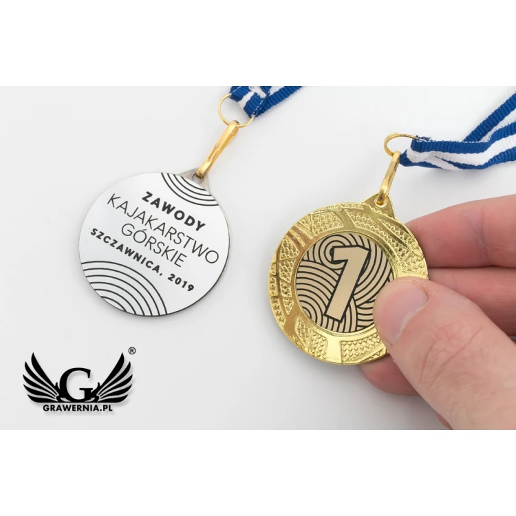 Metal Medals with Engraved Emblem - Diameter 40mm - ME0140