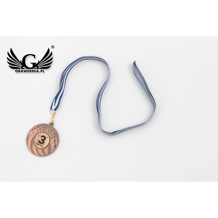 Metal Medals with Engraved Emblem - Diameter 50mm - MMC0150