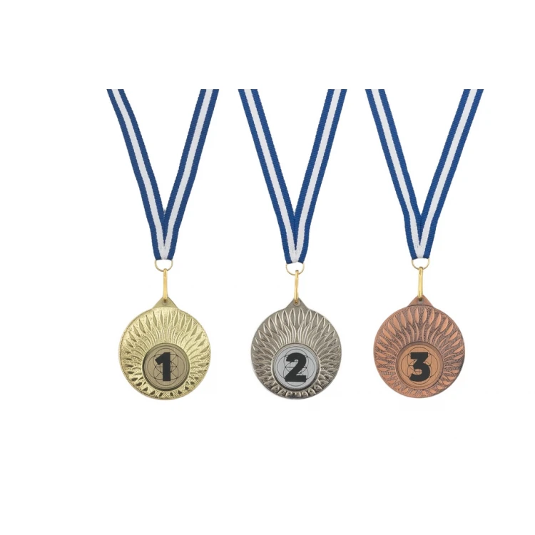 Metal Medals with Engraved Emblem - Diameter 50mm - MMC24050