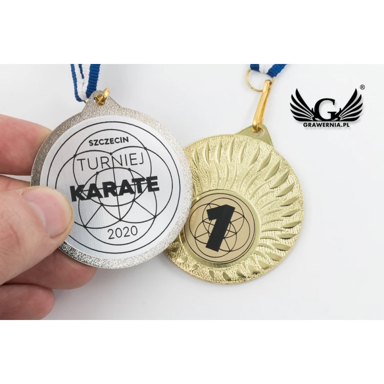 Metal Medals with Engraved Emblem - Diameter 50mm - MMC24050