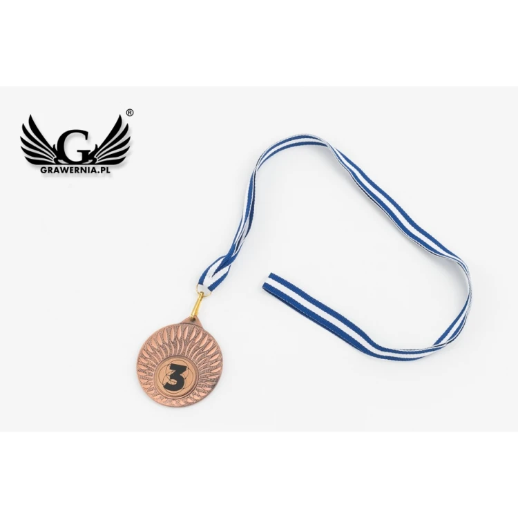 Metal Medals with Engraved Emblem - Diameter 50mm - MMC24050