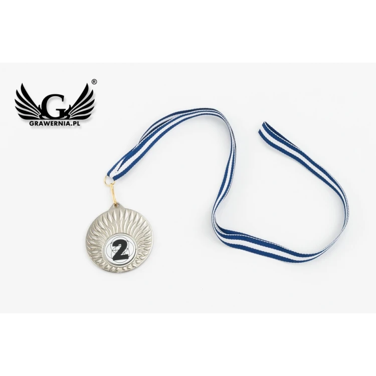 Metal Medals with Engraved Emblem - Diameter 50mm - MMC24050