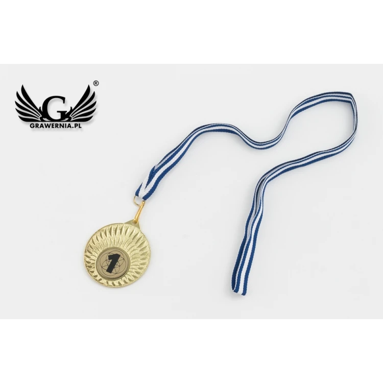 Metal Medals with Engraved Emblem - Diameter 50mm - MMC24050