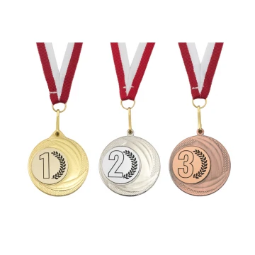 Metal Medals with Engraved Emblem - Diameter 40mm - MMC9040