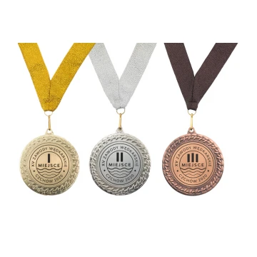 Metal Medals with Engraved Emblem - Diameter 70mm - MMC2072