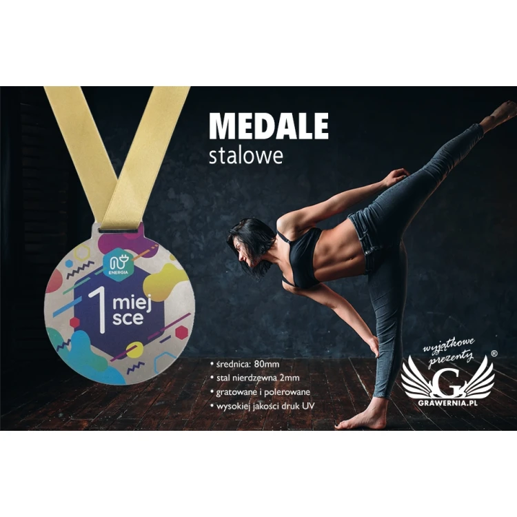 Art Steel Medals - UV Digital Print - Diameter 80mm - MGR085